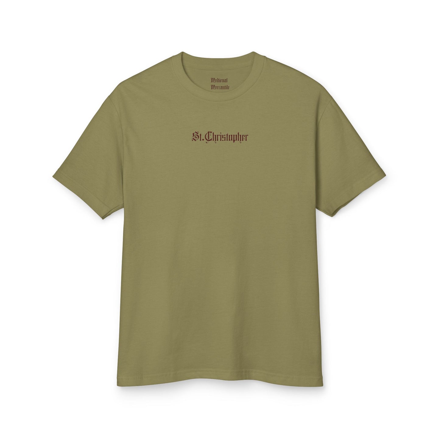 St. Christopher – Protector of Travelers Woodcut T-Shirt