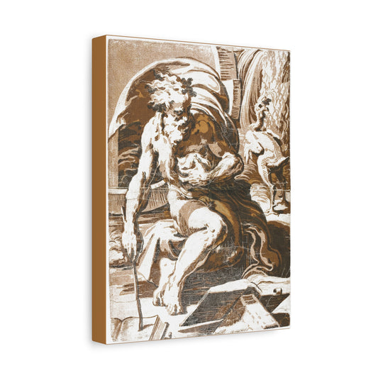 Diogenes – Canvas Print by Ugo da Carpi