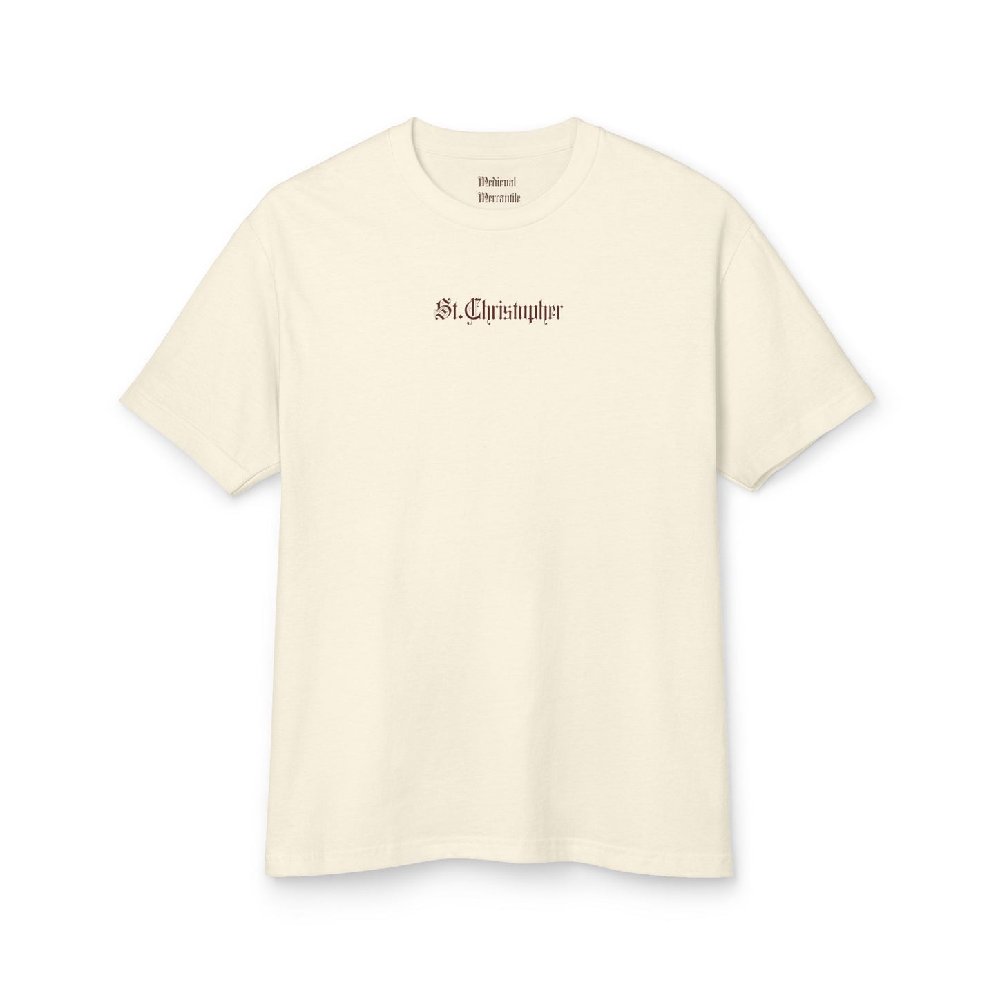 St. Christopher – Protector of Travelers Woodcut T-Shirt