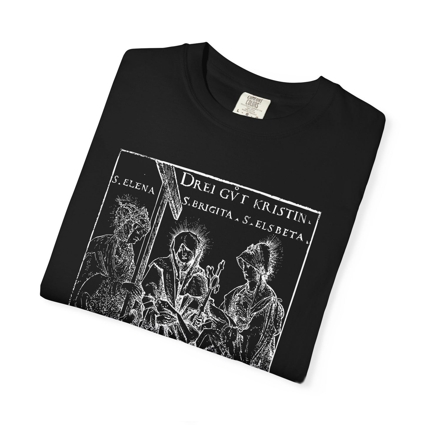St. Helena | St. Bridgit | St. Elisabeth Woodcut Print T-Shirt