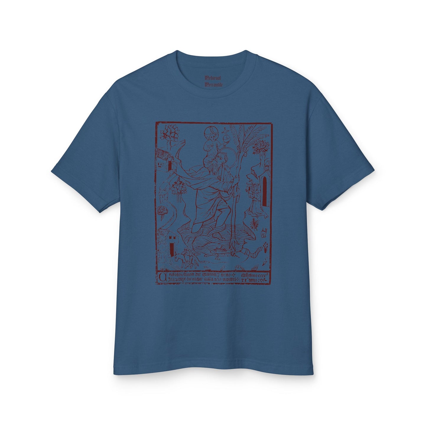 St.Christopher Unisex Garment-Dyed Heavyweight Cotton Tee