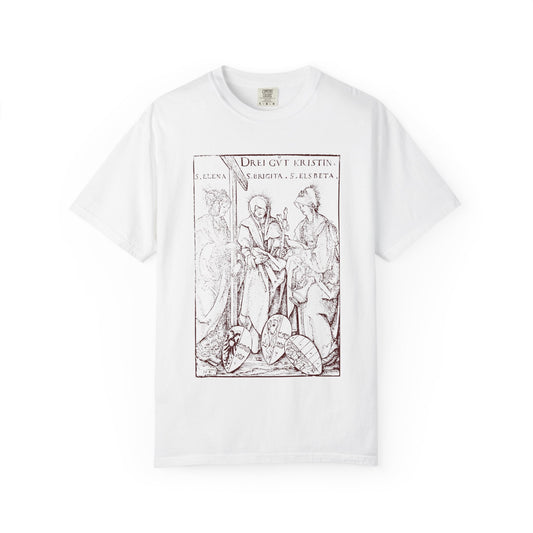 St. Helena | St. Bridgit | St. Elisabeth Woodcut Print T-Shirt