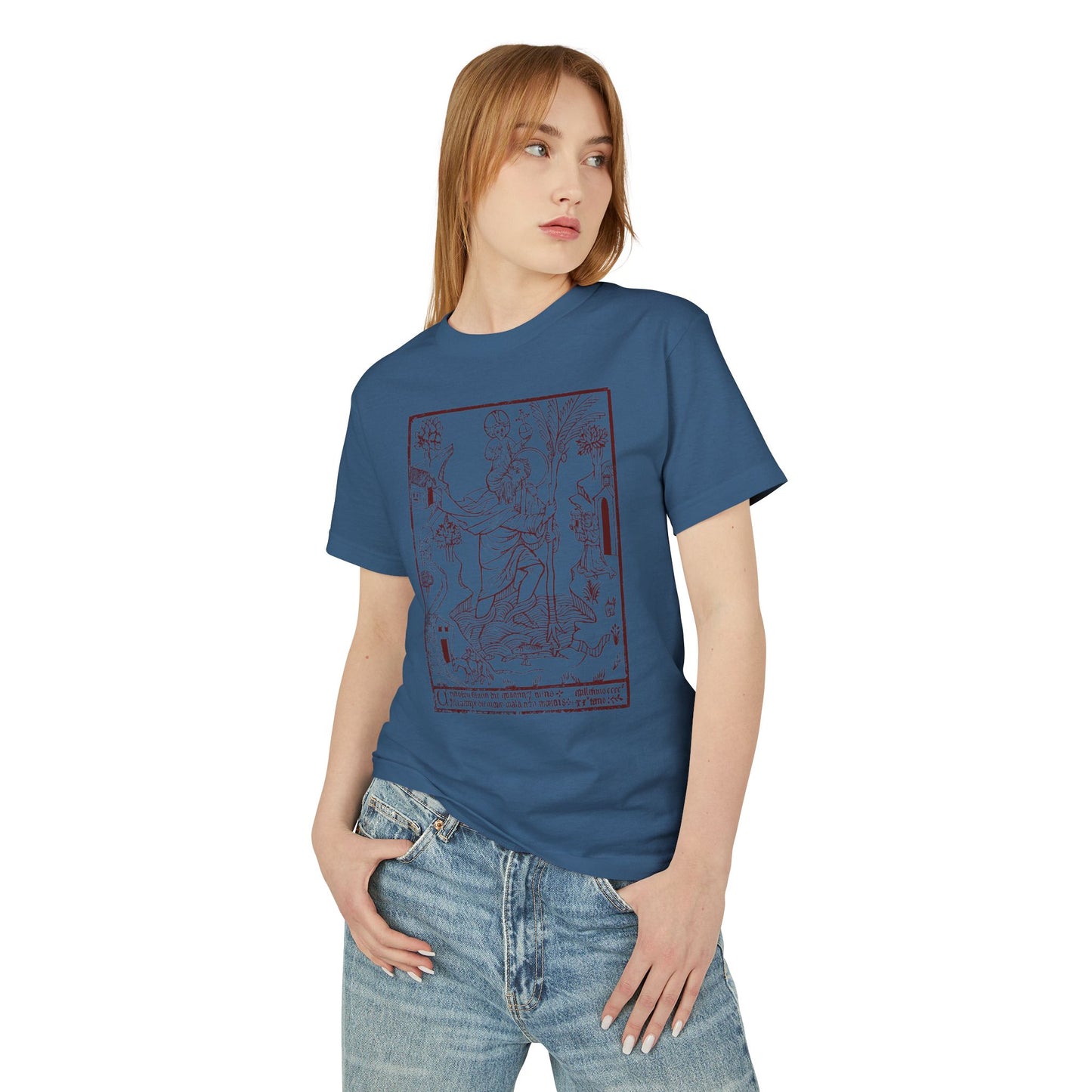 St.Christopher Unisex Garment-Dyed Heavyweight Cotton Tee