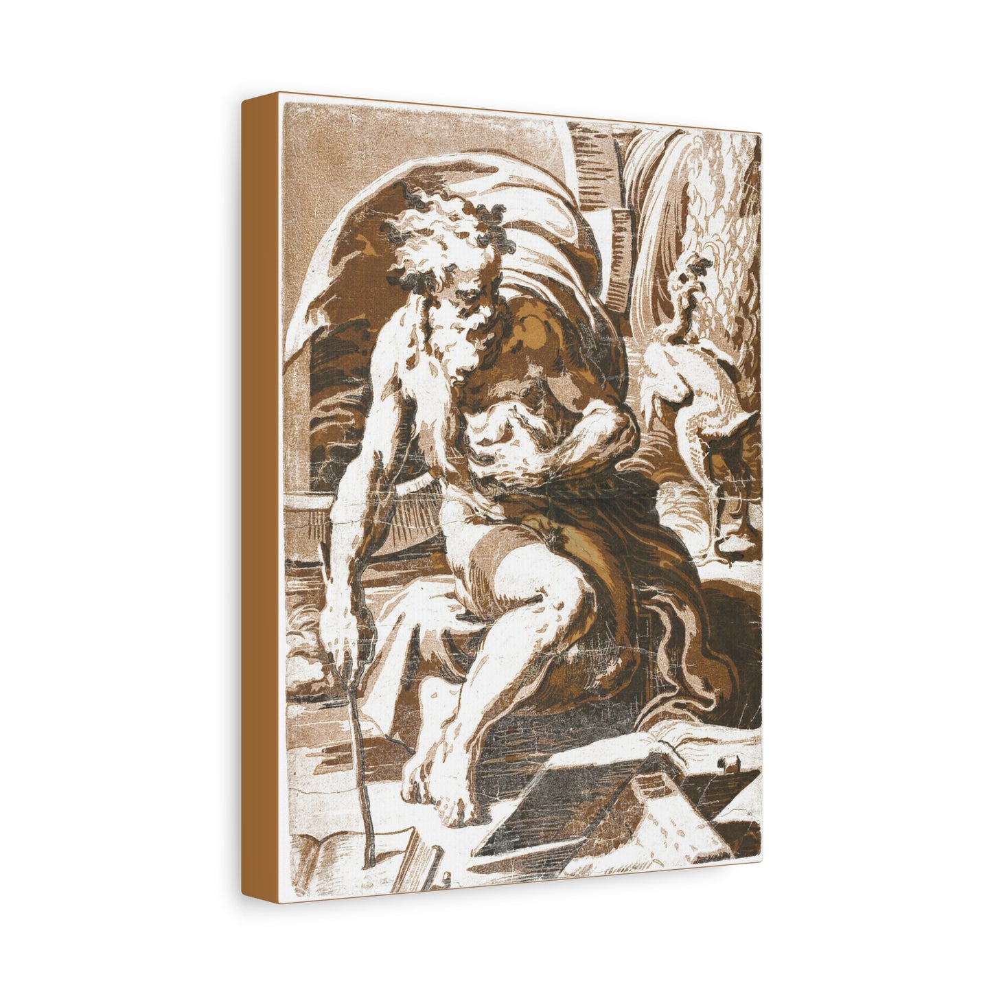 Diogenes – Canvas Print by Ugo da Carpi