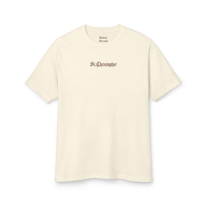 St. Christopher – Protector of Travelers Woodcut T-Shirt