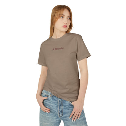 St. Christopher – Protector of Travelers Woodcut T-Shirt