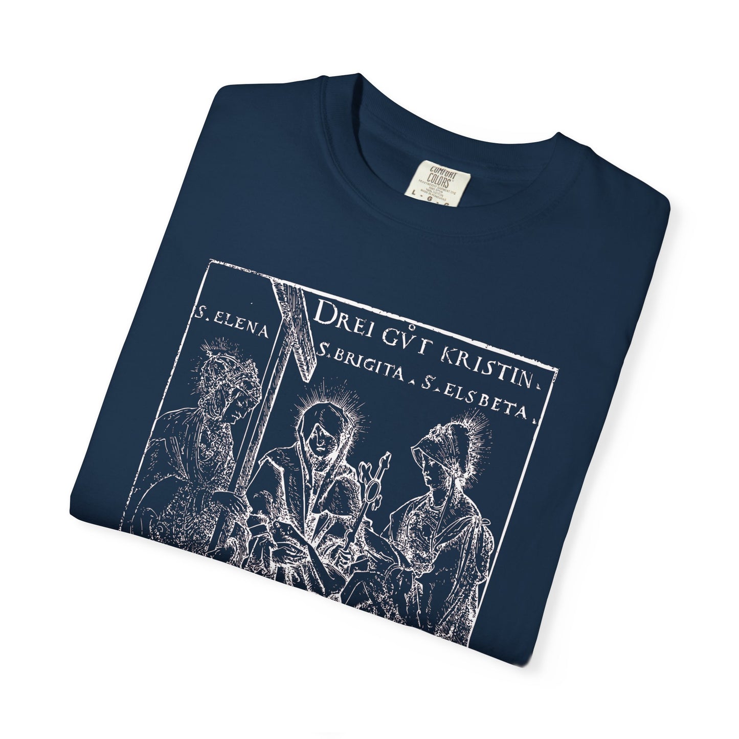 St. Helena | St. Bridgit | St. Elisabeth Woodcut Print T-Shirt