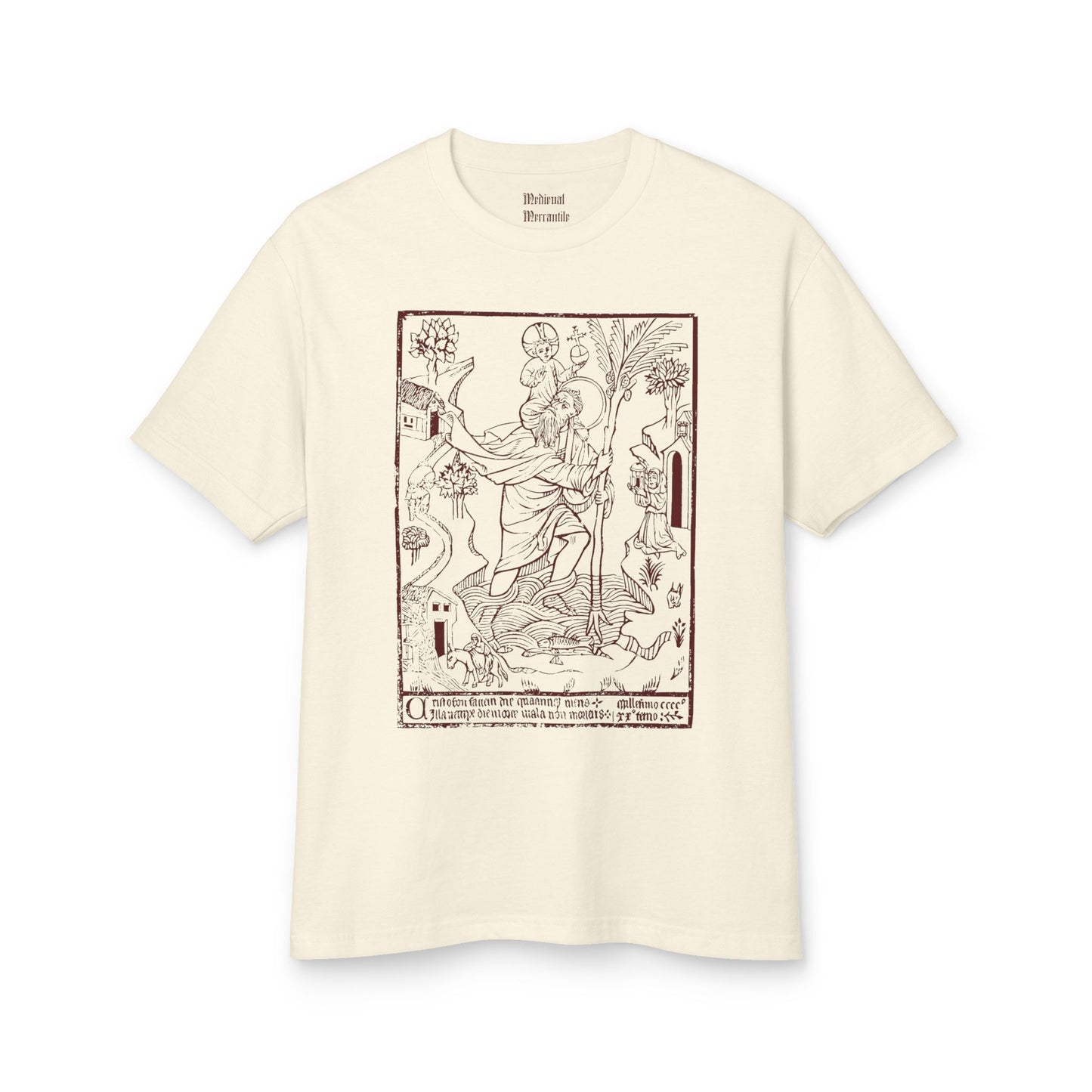 St.Christopher Unisex Garment-Dyed Heavyweight Cotton Tee
