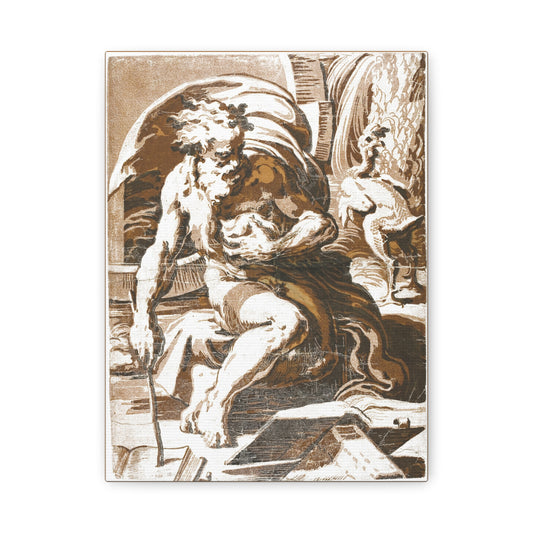 Diogenes – Canvas Print by Ugo da Carpi