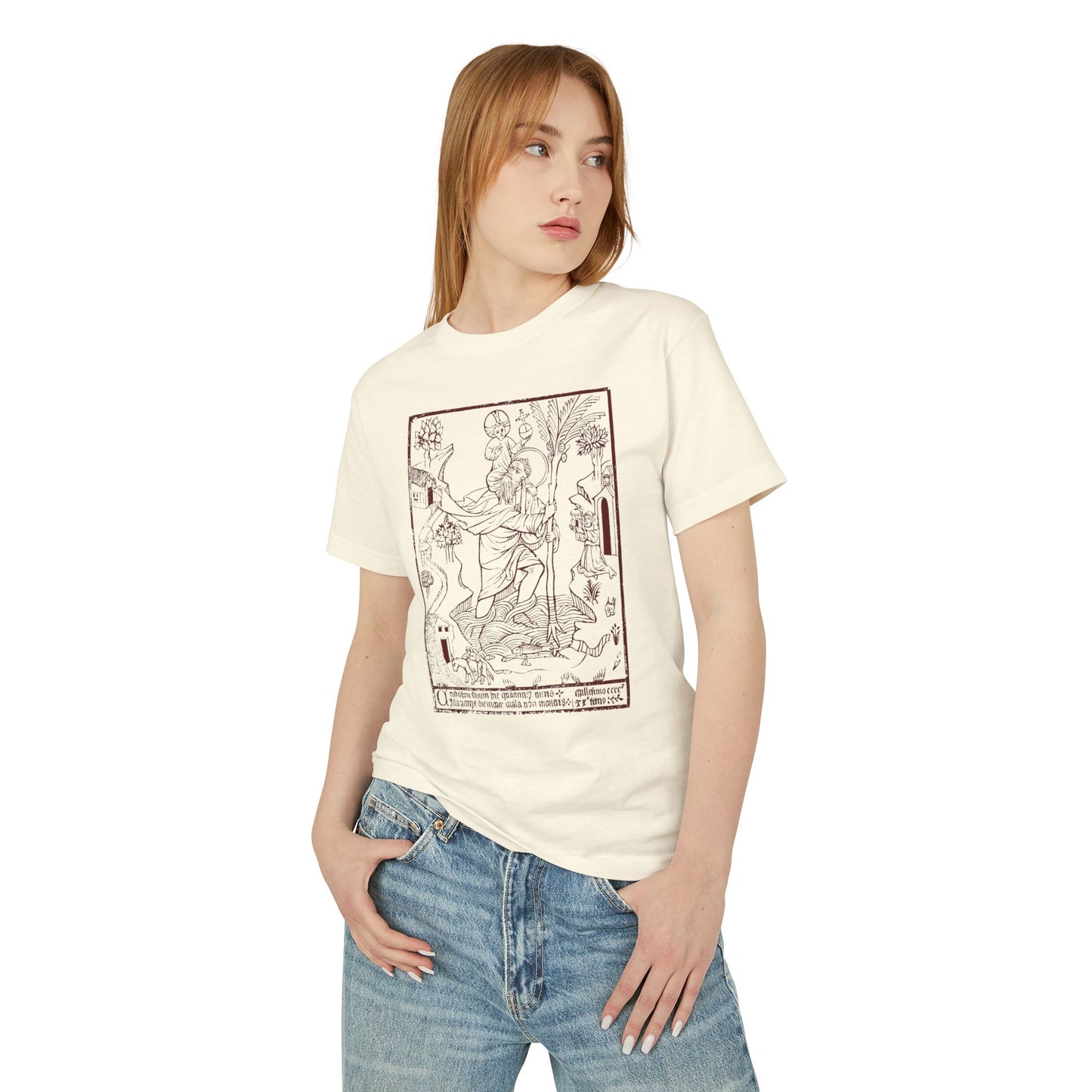 St.Christopher Unisex Garment-Dyed Heavyweight Cotton Tee