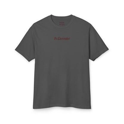 St. Christopher – Protector of Travelers Woodcut T-Shirt