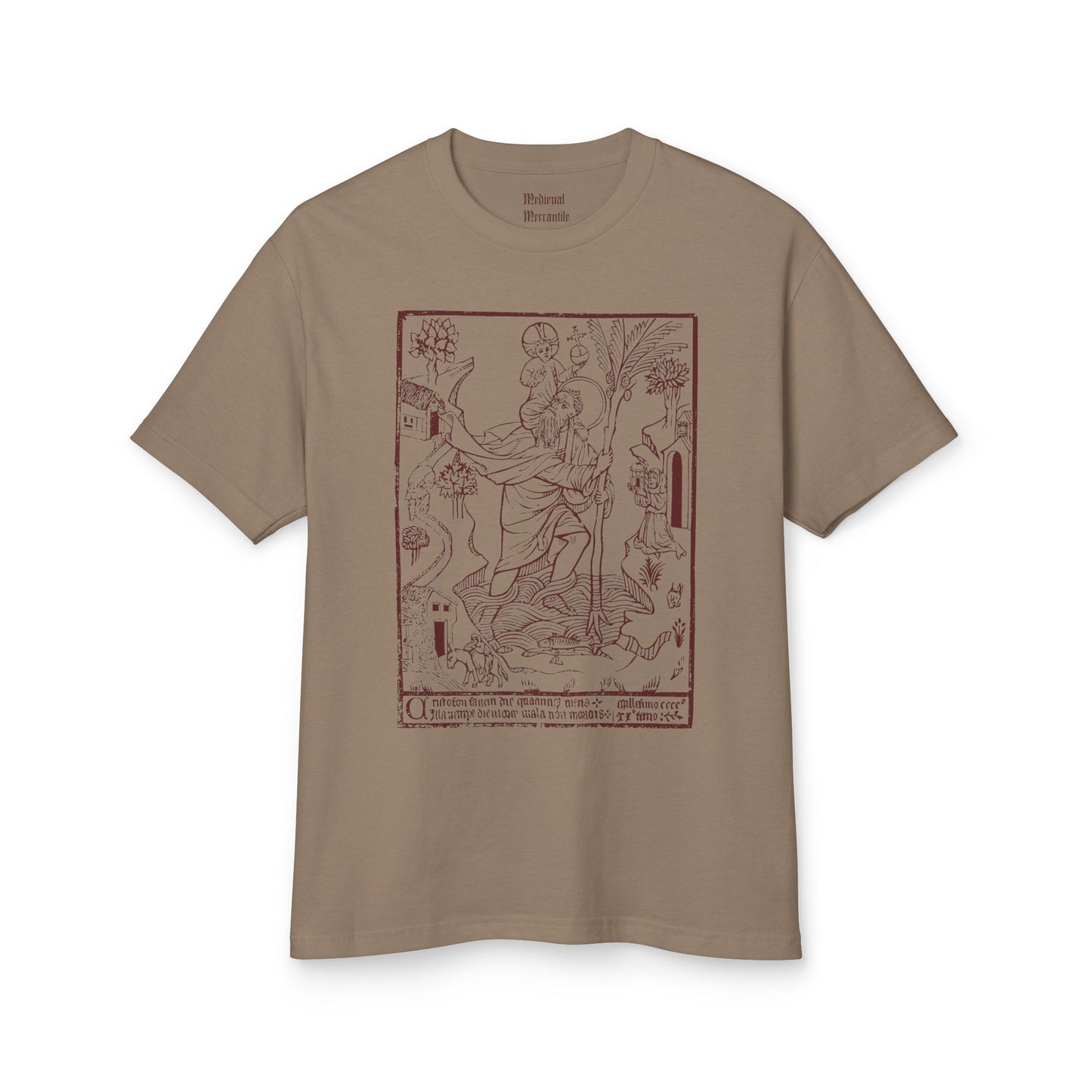 St.Christopher Unisex Garment-Dyed Heavyweight Cotton Tee