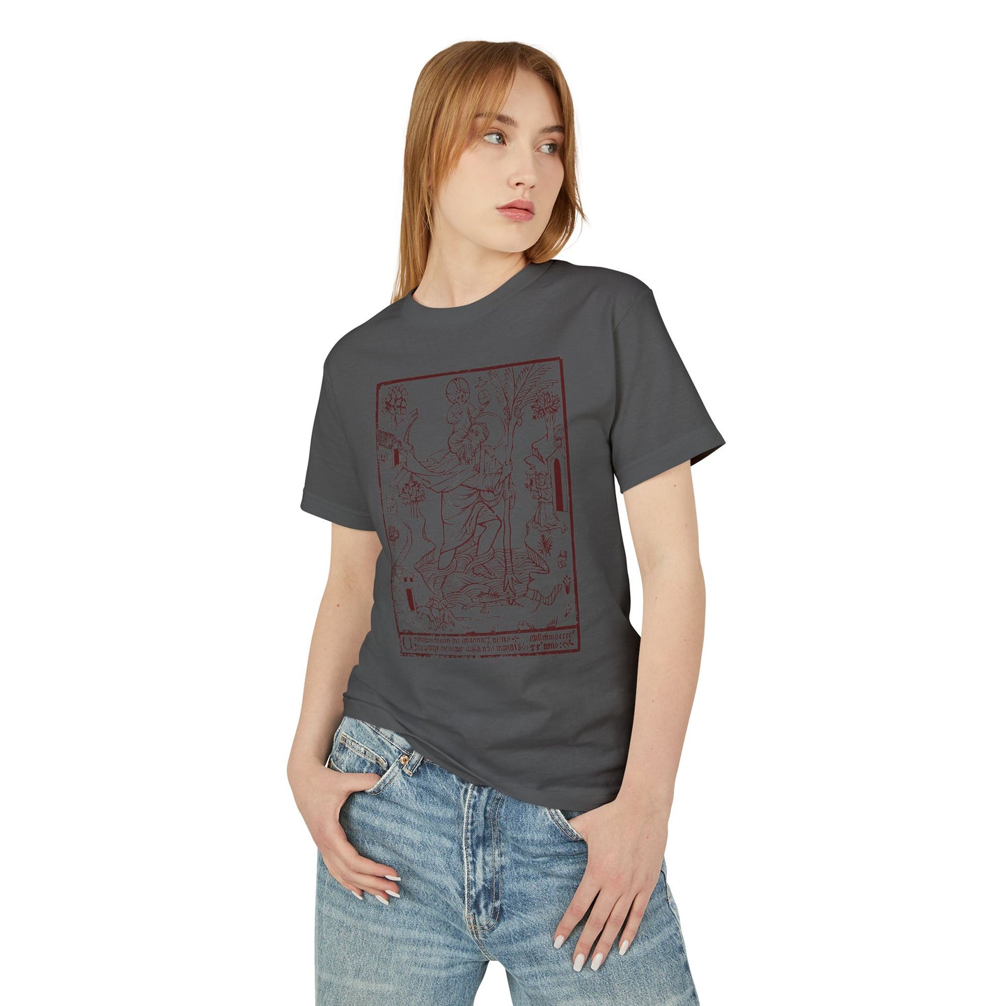 St.Christopher Unisex Garment-Dyed Heavyweight Cotton Tee