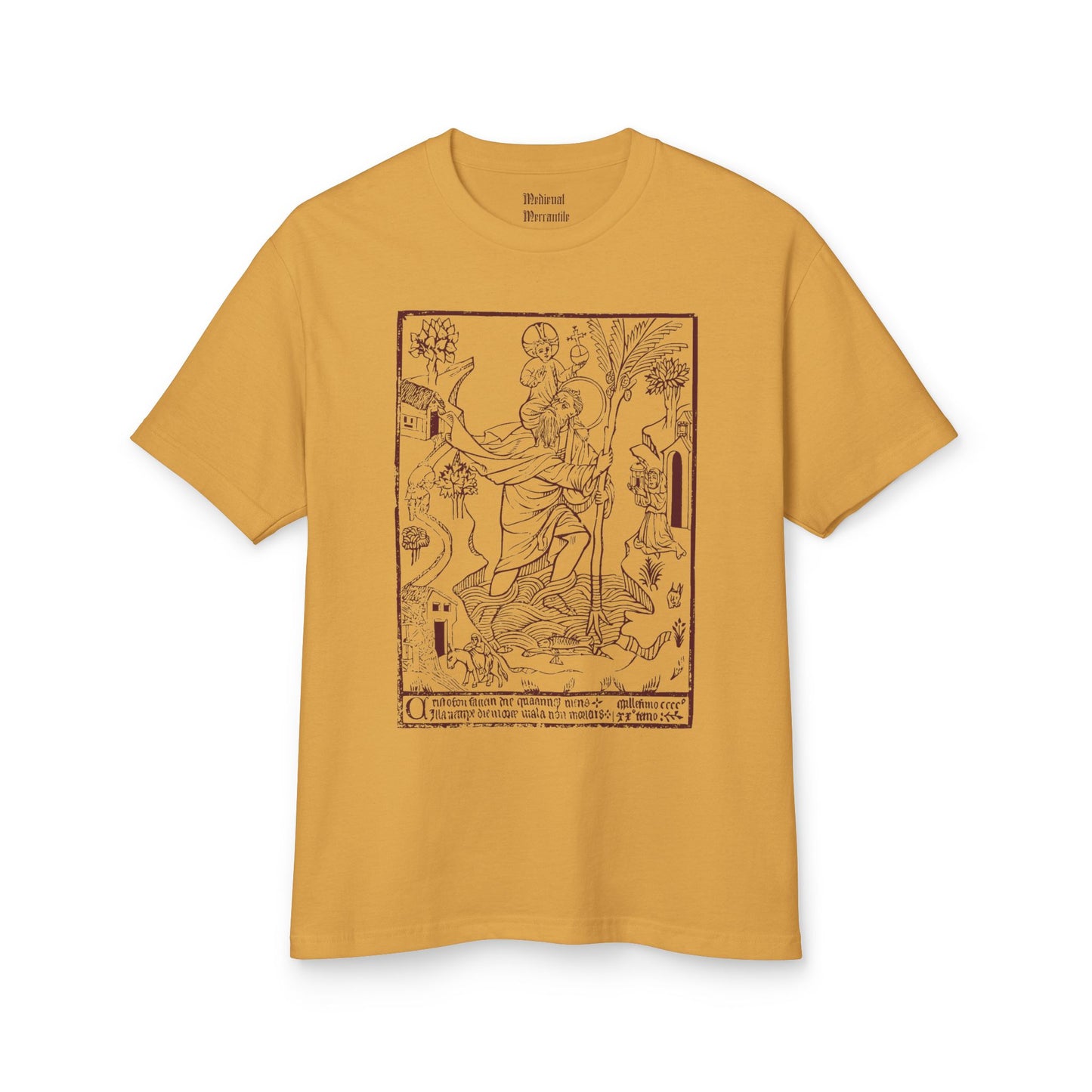 St.Christopher Unisex Garment-Dyed Heavyweight Cotton Tee