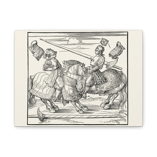 The Tournament on Horseback – Albrecht Dürer Canvas Print